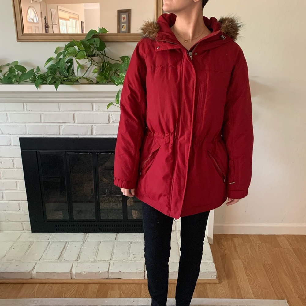Ralph Lauren medium red parka with hood